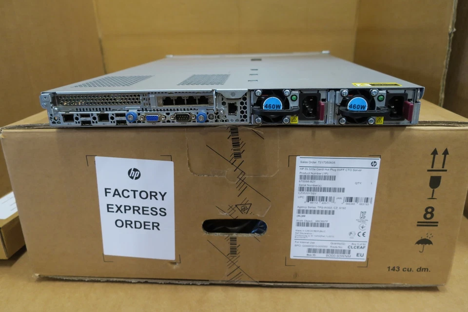 HP ProLiant DL320e GEN8 675598-B21 E3-1240v2 8GB P420 RAID 1u rack Mount Server - Image 2 of 4