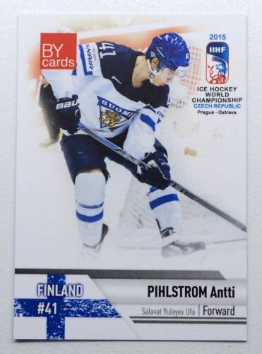 2015 BY cartas IIHF Campeonato Mundial Equipo Finlandia Elige una tarjeta de jugador - Imagen 19 de 26