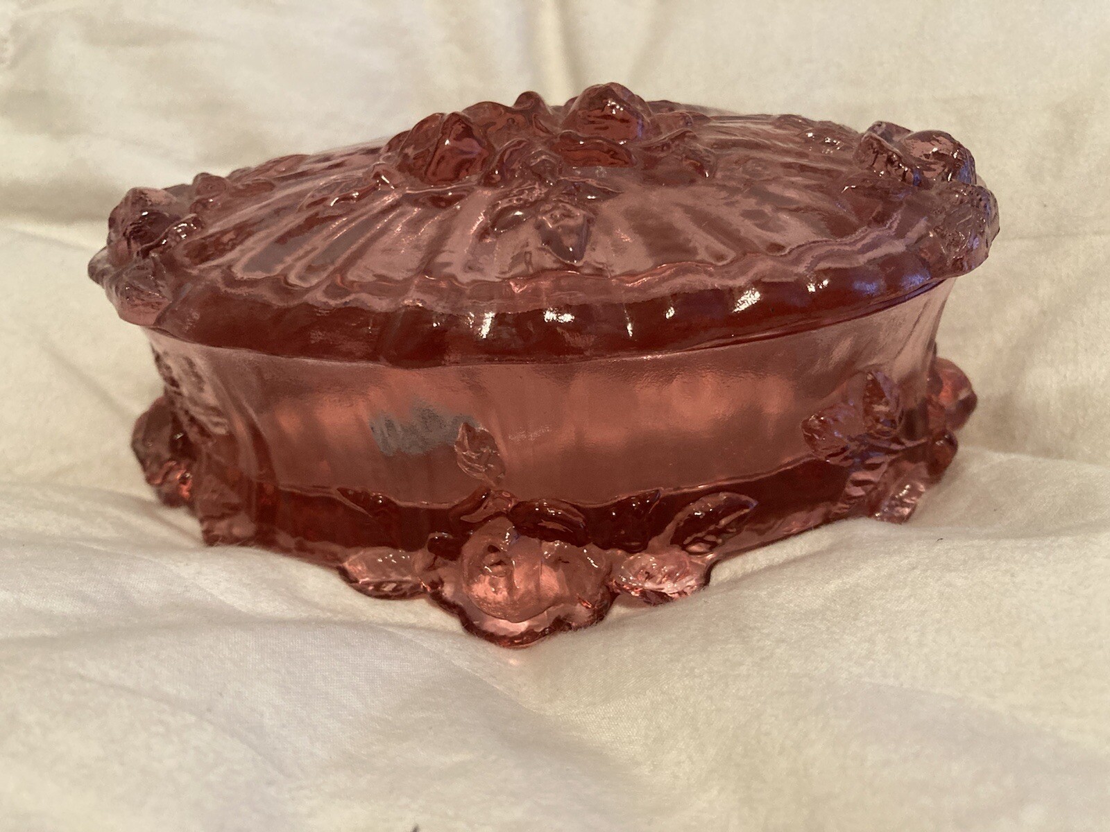 Fenton Pink Candy Dish eBay