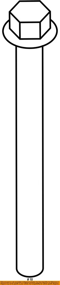 Componentes de suspensión Ford OEM 08-23 E-150 - Perno de brazo de radio N806592S150 Foto 2 de 2