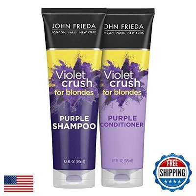 John Frieda Violet Crush Purple Shampoo and Conditioner Set - Blonde Toner Ne