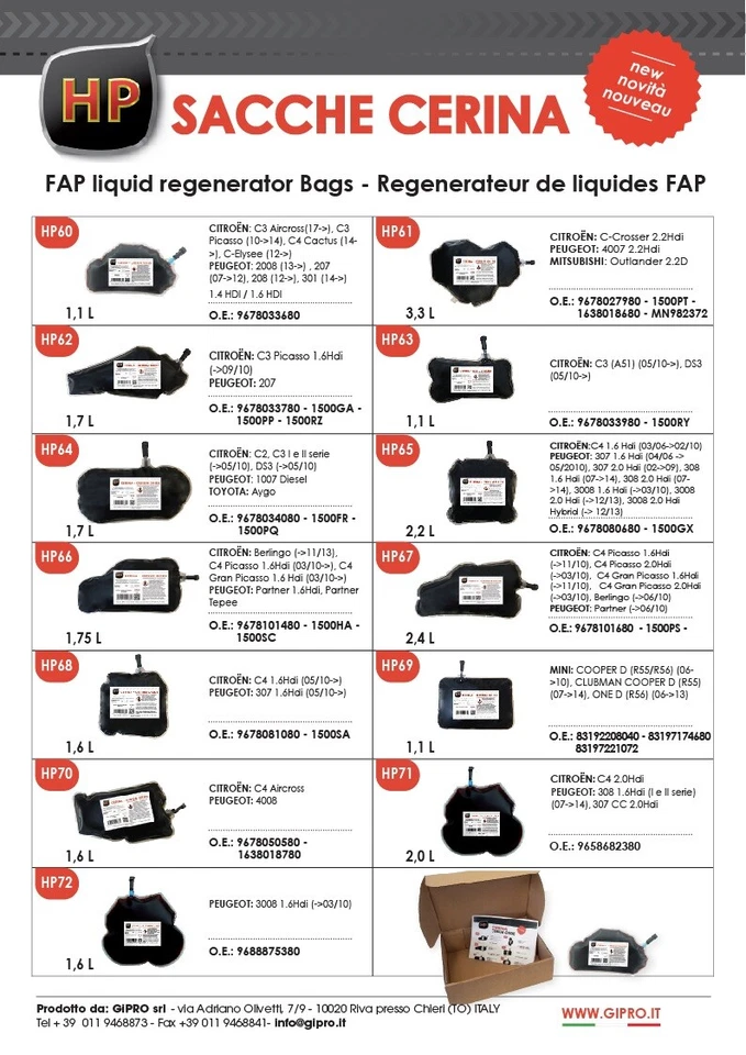 9678033980 SACCA ADDITIVO CERINA DPF/FAP Citroen C3 (A51). DS3 - Immagine 4 di 4