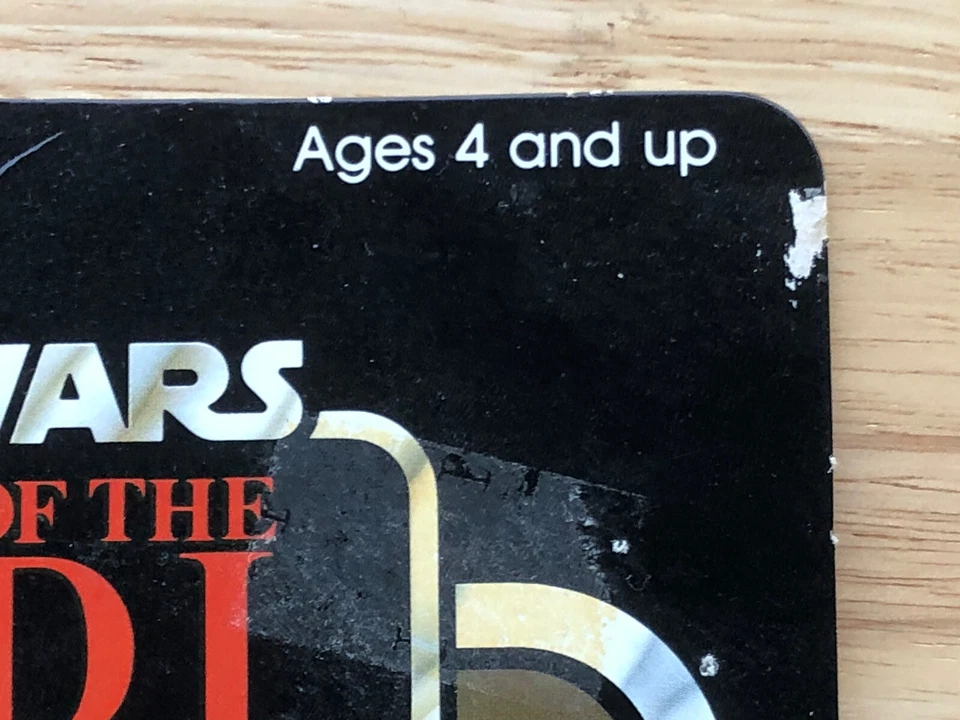 TARJETA FIGURA DE ACCIÓN VINTAGE 1983 KENNER STAR WARS CABEZA DE CALAMAR RETORNO DE LOS JEDI Foto 4 de 4