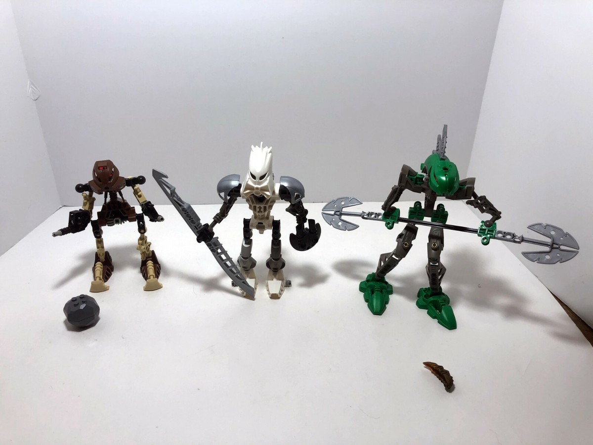 LEGO bionicle LOT: Pohatu 8531 Kopaka Nuva 8571 Lerahk 8589