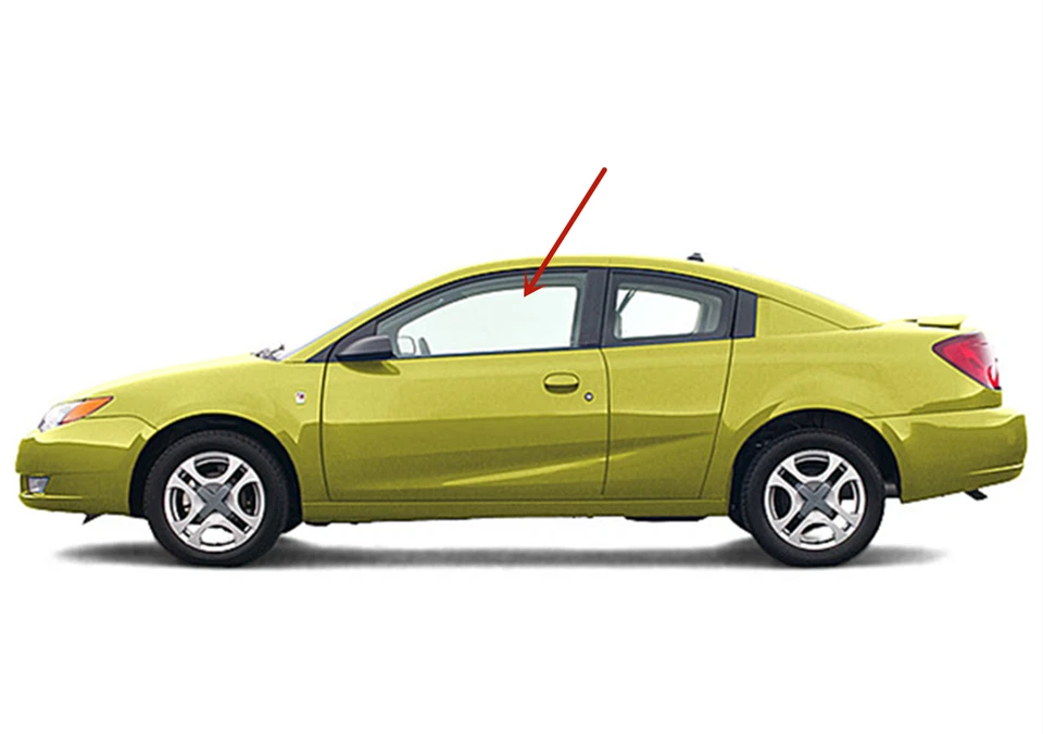 Fits 2003-2007 Saturn Ion 4 Dr Coupe Driver Side Left Front Door Window Glass Foto 2 de 4