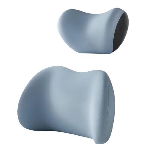 2pcs Memory Foam Car Neck Pillow & Lumbar Support Set For Driver And Passeng-h- - Foto 17 di 17