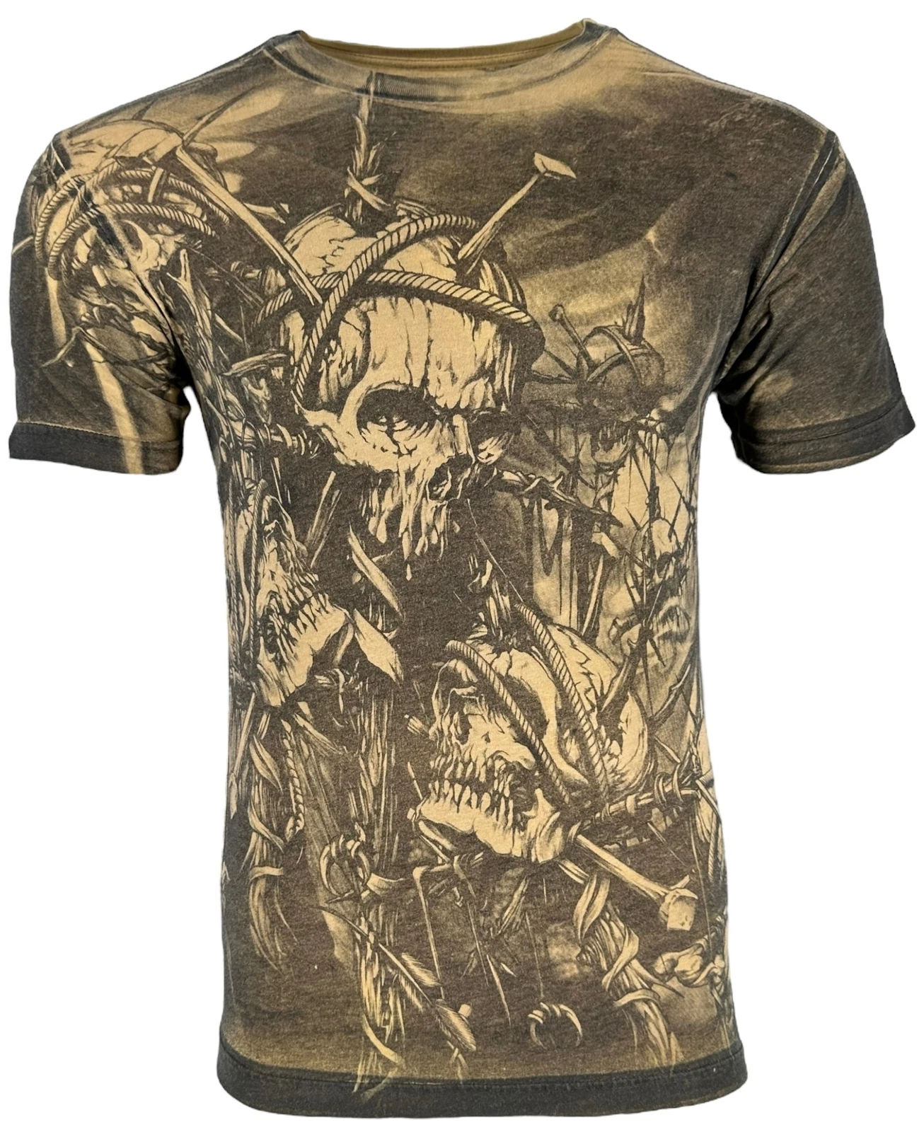 Xtreme Couture by Affliction Men's T-Shirt Headhunter Skull Biker
Opens in a new window or tab
