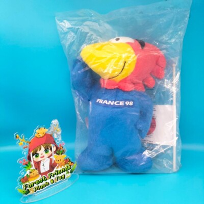 Footix France World Cup 1998 BIG Plush NEW SEAL Toy Doll Football