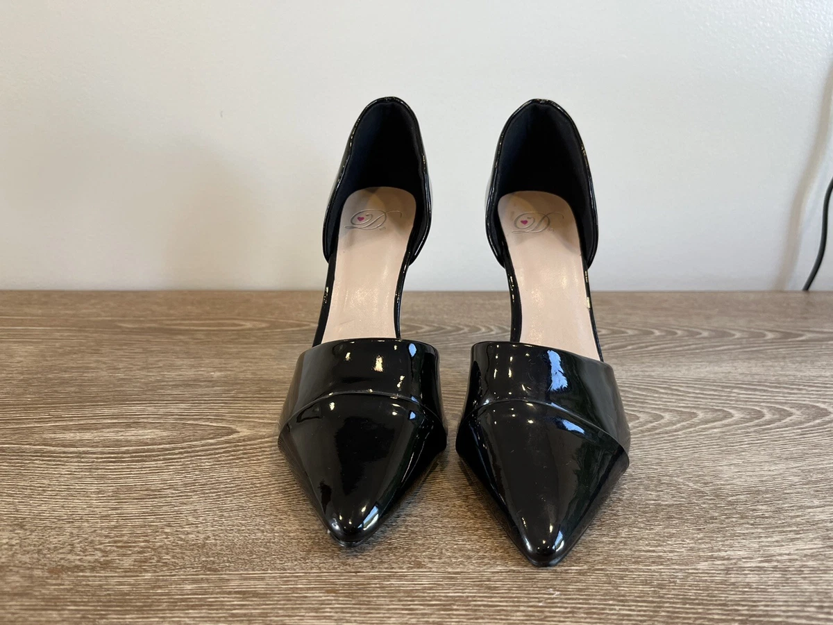 Delicious High Heels Black Women s Size 8 Shiny Classy Fancy Thin