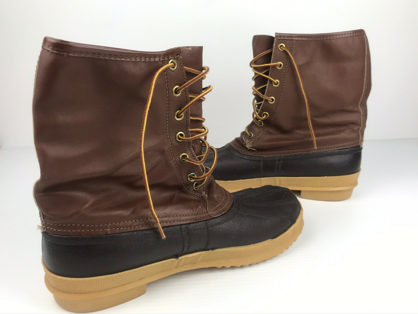 Men's Red Ball Rubber Boots / Size 10 Regular / Waterproof / Brown