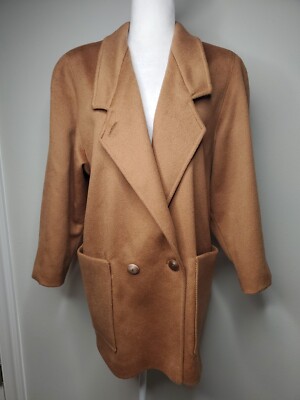 VTG Cassidy 100% Wool Coat Hand Tailored Double Breasted Coat