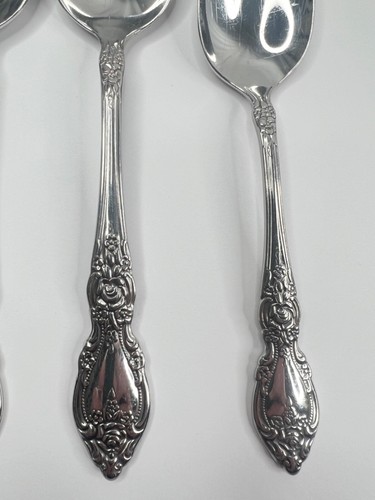 Oneida WORDSWORTH 4 cucchiai - 3 cucchiaini da zuppa ovali 6 7/8", 1 cucchiaino 6" inox - Foto 6 di 12