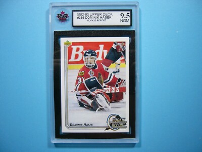 1992/93 UPPER DECK NHL HOCKEY CARD #366 DOMINIK HASEK ROOKIE