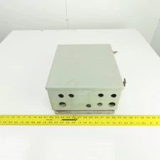 14" x 12" x 6" Wall Mount Steel Electrical Enclosure W/Backplate & Hinged Door