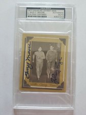 Johnny Mize & Terry Moore PSA DNA Autographed Card Signed St. Louis Cardinals