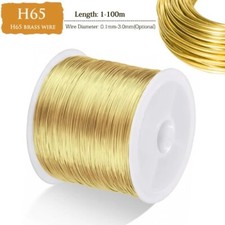 NEW 1-100m Solids Brass Wire