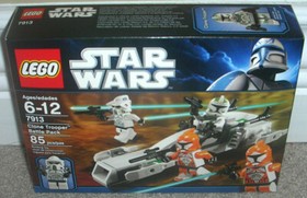 2010 Star Wars Clone Lego 7913 Trooper & 7914 Mandalorian  Battle Pack RETIRED
