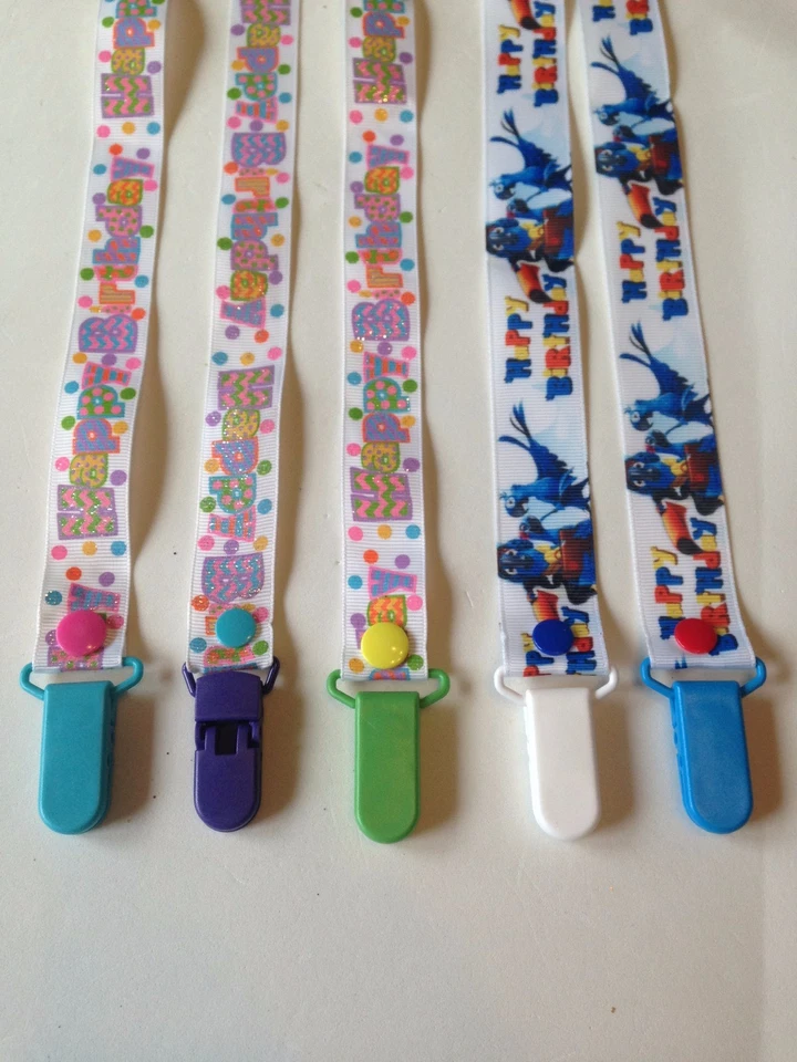 Porta-chupeta feito à mão - Bebê - Aniversário - Comida - Bebidas - Gêmeos - Imagem 4 de 4