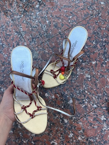Dolce and Gabbana High heels platform right 38 1/2 left 36 1/2 - Picture 3 of 14