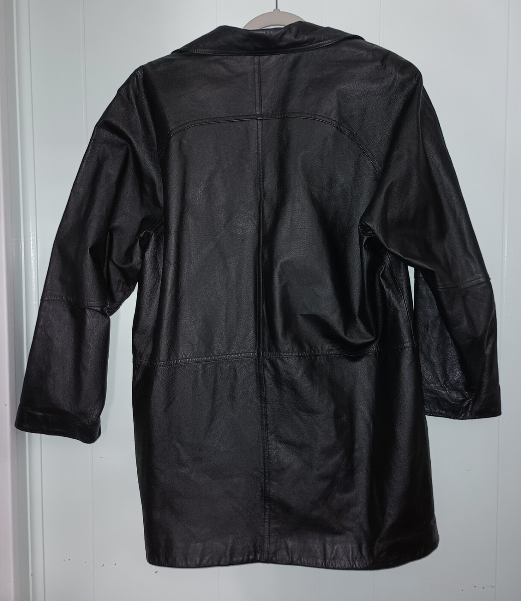 Leather Jacket Womens Sz X Black Tribeca Pit 2 Pit 22  display picture 1