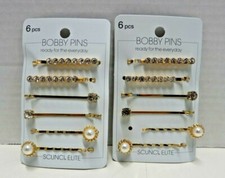 SCUNCI Elite-Metal  Rhinestone Bobby Pins