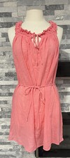 J.Crew Stripe Beach Ruffle Strap Sleeveless Mini Dress Size XL