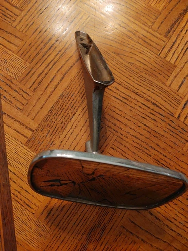 Vintage Automobile Side Mounted Rectangle Mirror / 15-2224