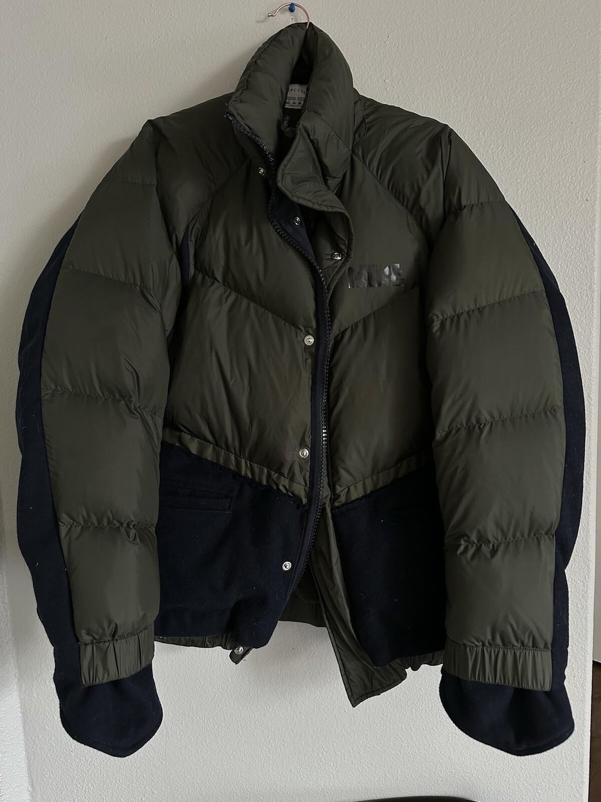 SACAI X NIKE NIKE x SACAI Parka Uomo CT3269 010 Taglia L NIKELAB Piumino Cappotto Cappuccio Zip