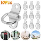 10x D-Rings Tie Down Load Heavy Duty Anchor Point Trailer Truck Van Lashing Hook