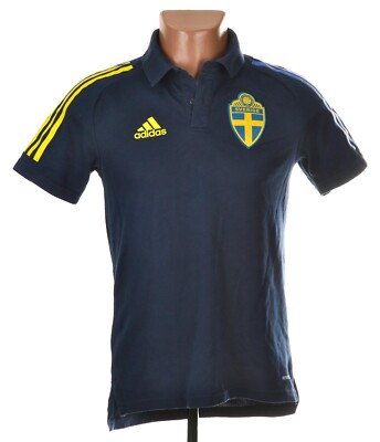 SWEDEN 2019/2020 FOOTBALL POLO SHIRT JERSEY ADIDAS SIZE XS