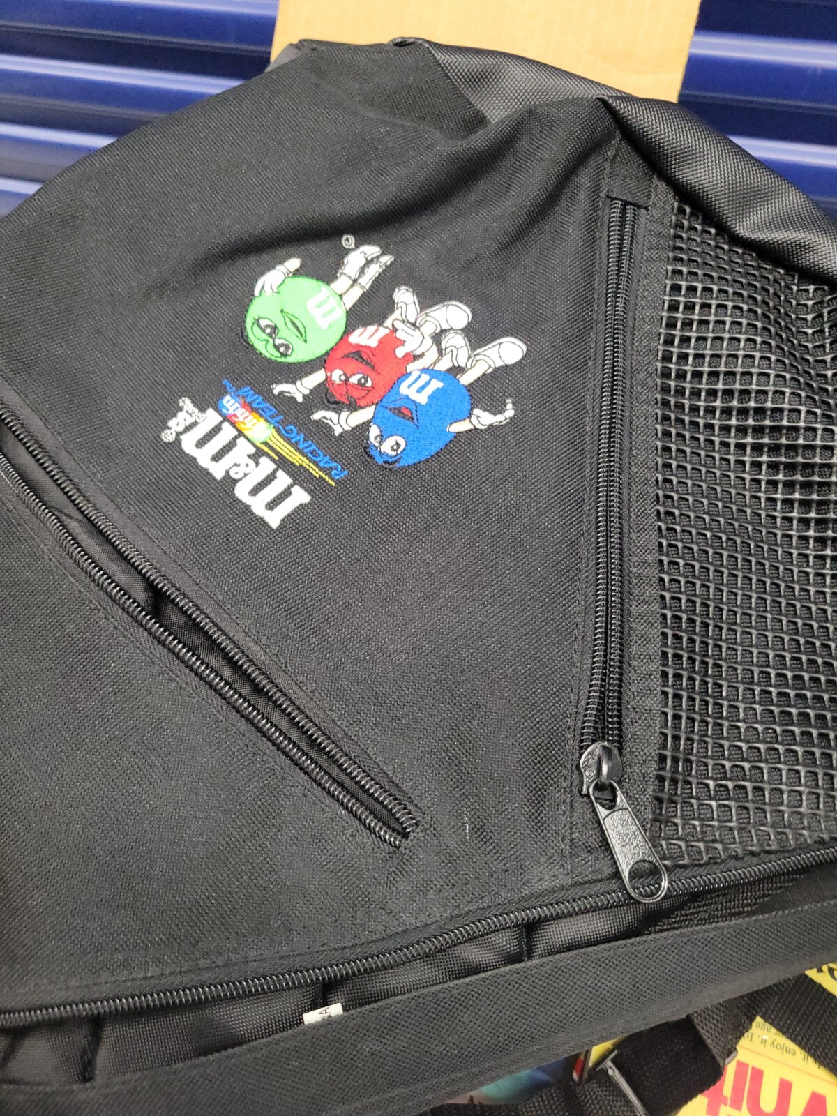 Blue M&Ms Pedigree Racing Team Mars NASCAR Travel Backpack