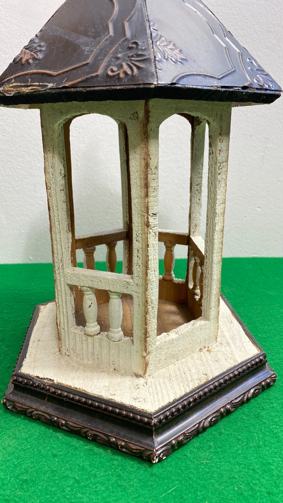 Vintage Miniature Gazebo, Garden Gazebo, Miniature Farmhouse Garden