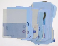 GB GVI, QEII x 50 Different Air Mail Letter Sheets. Mint Aerogrammes.