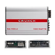 Crunch SA-1100.4 1100 Watts Smash Four Channel Car Audio Amplifier.