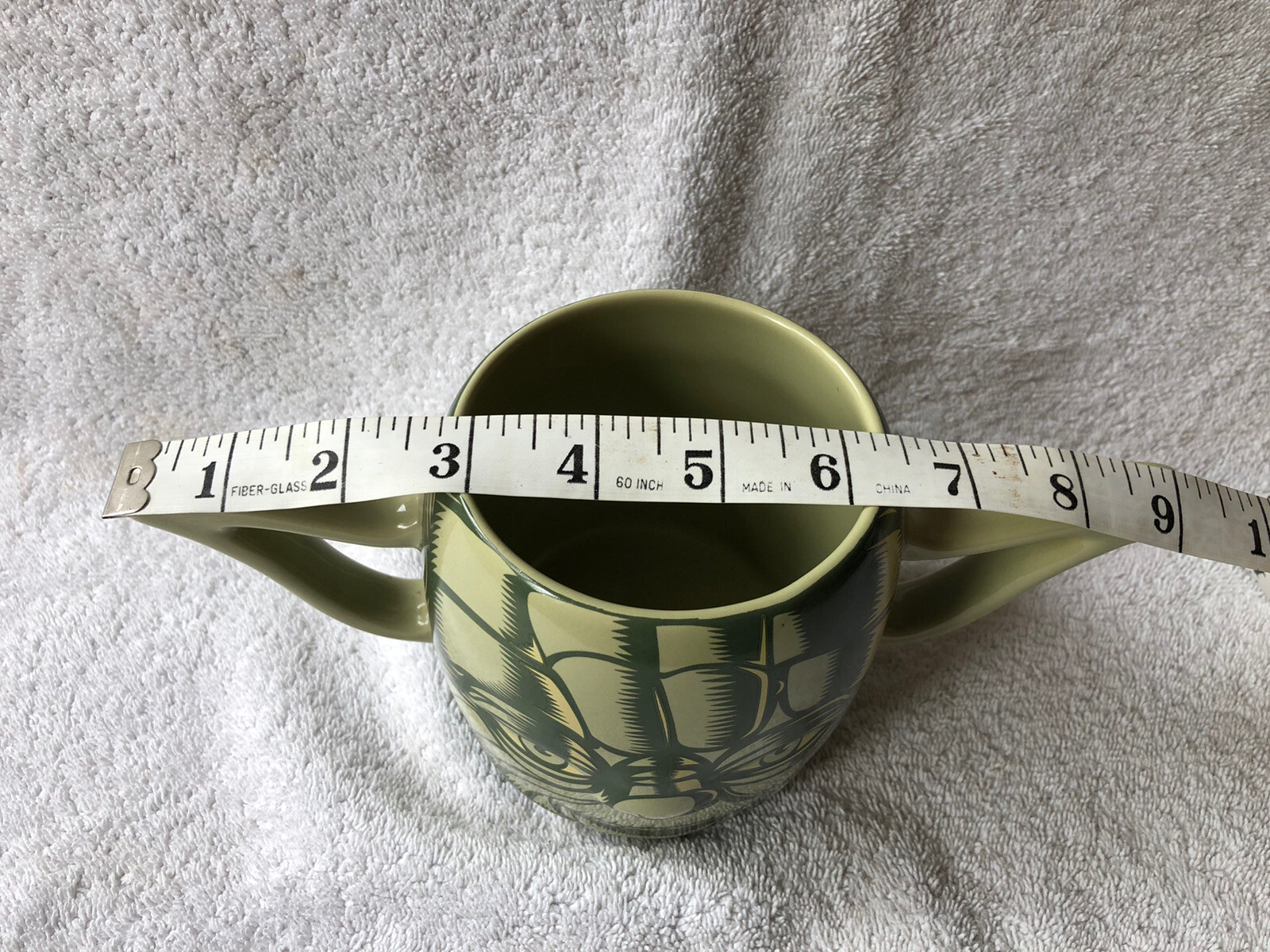 Genuine Disney Store Star Wars Large Yoda Mug/Cup 3D Face Double Handled Ears