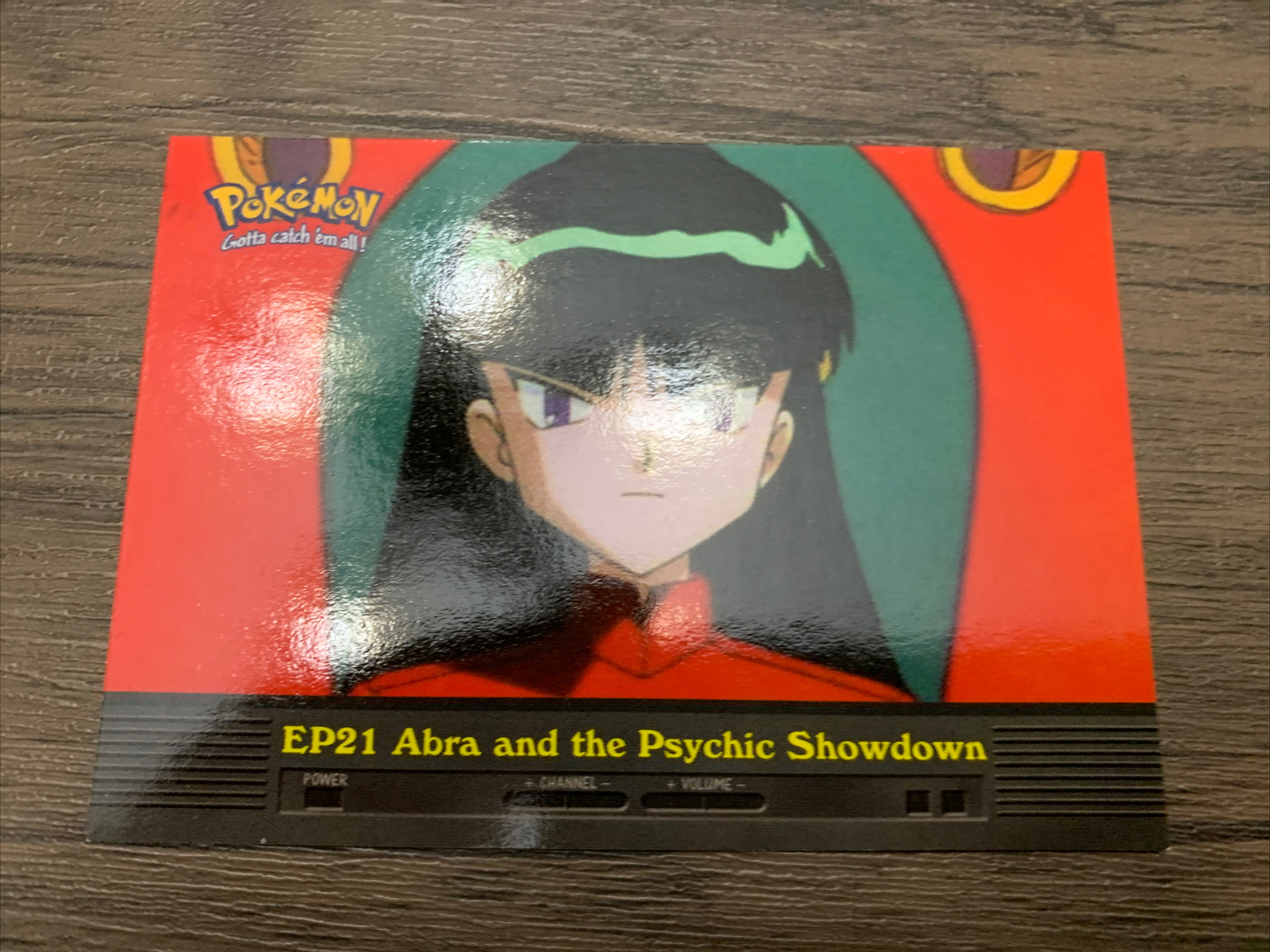 TOPPS POKEMON ANIMATION SERIES CARD EP21 - ABRA AND THE PSYCHIC SHOWDOWN *NM/LP*
