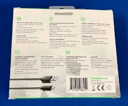Brand New!! dreamGEAR Comfort Grip Twin Pack- Xbox One + 10' Charge Cable - Picture 3 of 3