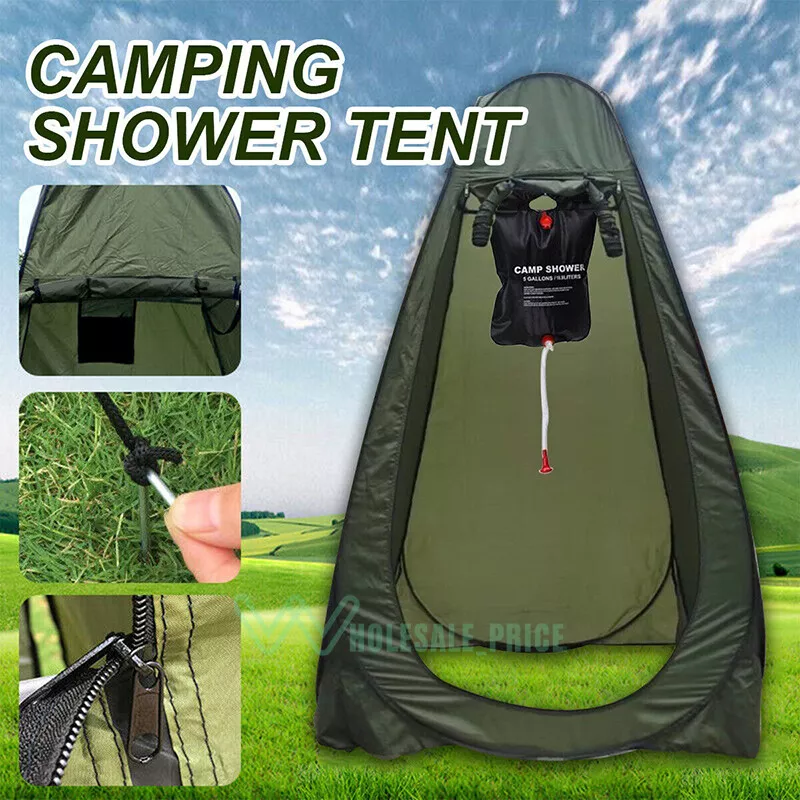 New Ducha Portatil Camping Acampar Baño Caseta Privado Campamento Fácil  Plegable