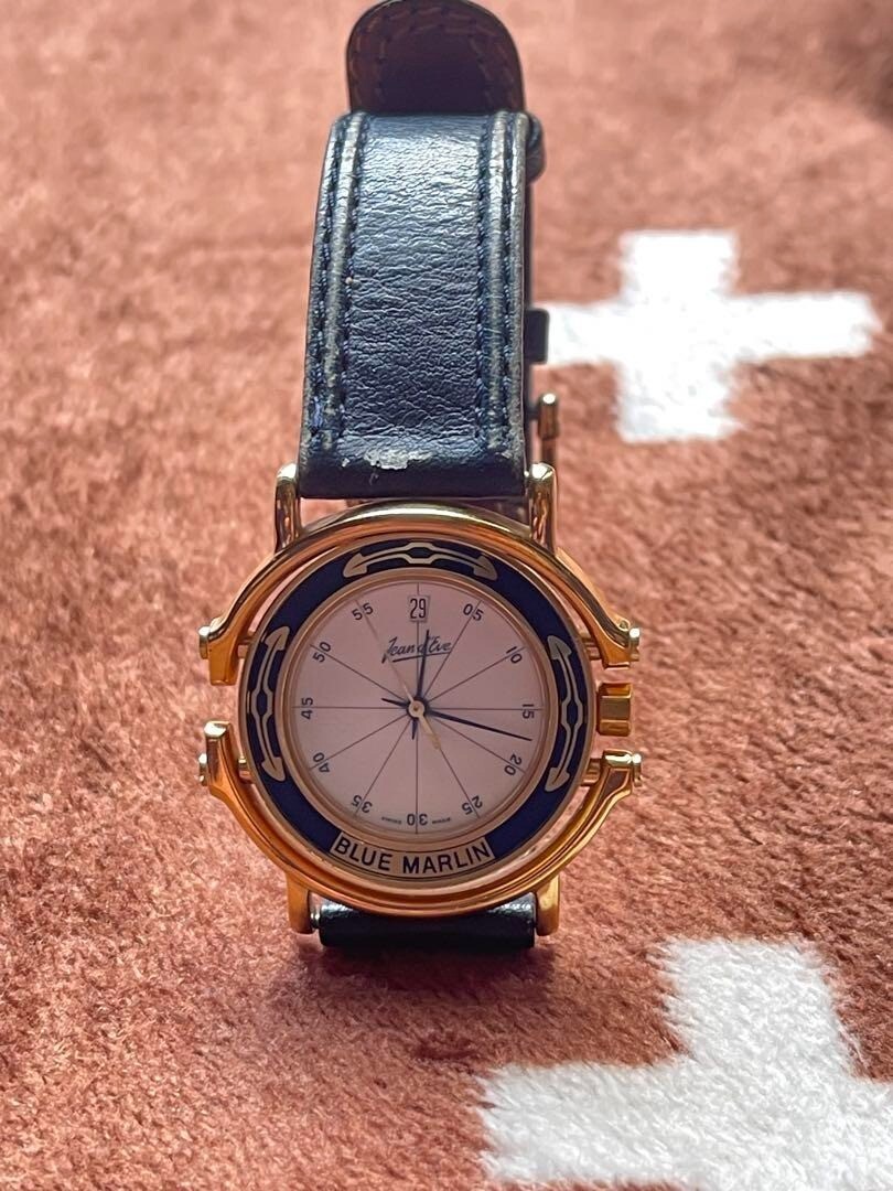 ビンテージJEAN d’EVE BLUE MARLIN クオッツ Jean D'Eve BLUE MARLIN Quartz Watch Vintage | eBay
