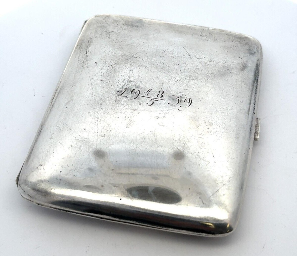 Antique 830 Silver Cigarette Case - 103.8g | eBay Antique 830 Silver Cigarette Case - 103.8g | eBay