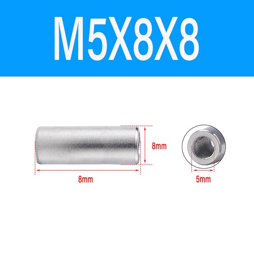 A2 304 Edelstahl Verbindungsmuffe Rund Langmutter Gewindemuffe M3 M4 M5 M6 ~ M20 - Bild 22 von 84