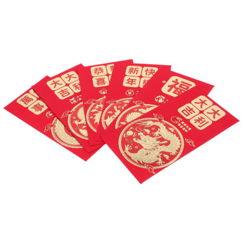  30 Pcs 2024 Geldbeutel Jahr Des Drachen Rotes Paket Neujahr Briefumschläge Lang - Bild 1 von 16