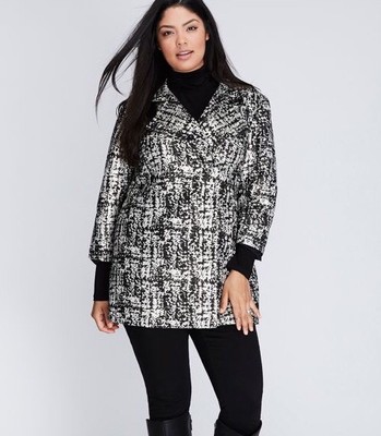 Lane Bryant Metallic Jacquard Jacket Size 22/24 NWT!