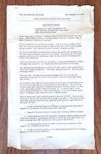 1965 White House Press Release | Arts and Humanities Bill | Lyndon B. Johnson