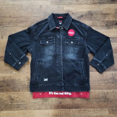 Lee × Coke Coca-Cola Black Denim Stitch Jacket Size Small