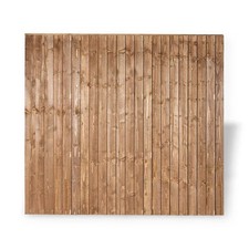 6ft x 3ft Brown Closeboard / Featheredge Fence Panel -Minimum Order Of 5 Panels