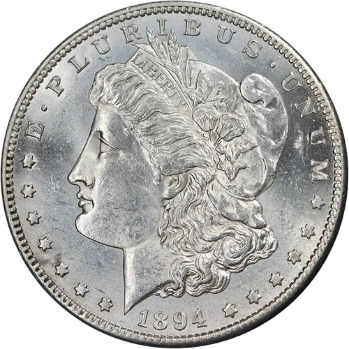 1894-S Morgan Silver Dollar Choice BU Details Fantastic Luster Nice Strike