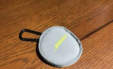 Bose Gray Neoprene Travel Case for Earphones with Clip Soft Carrying Case