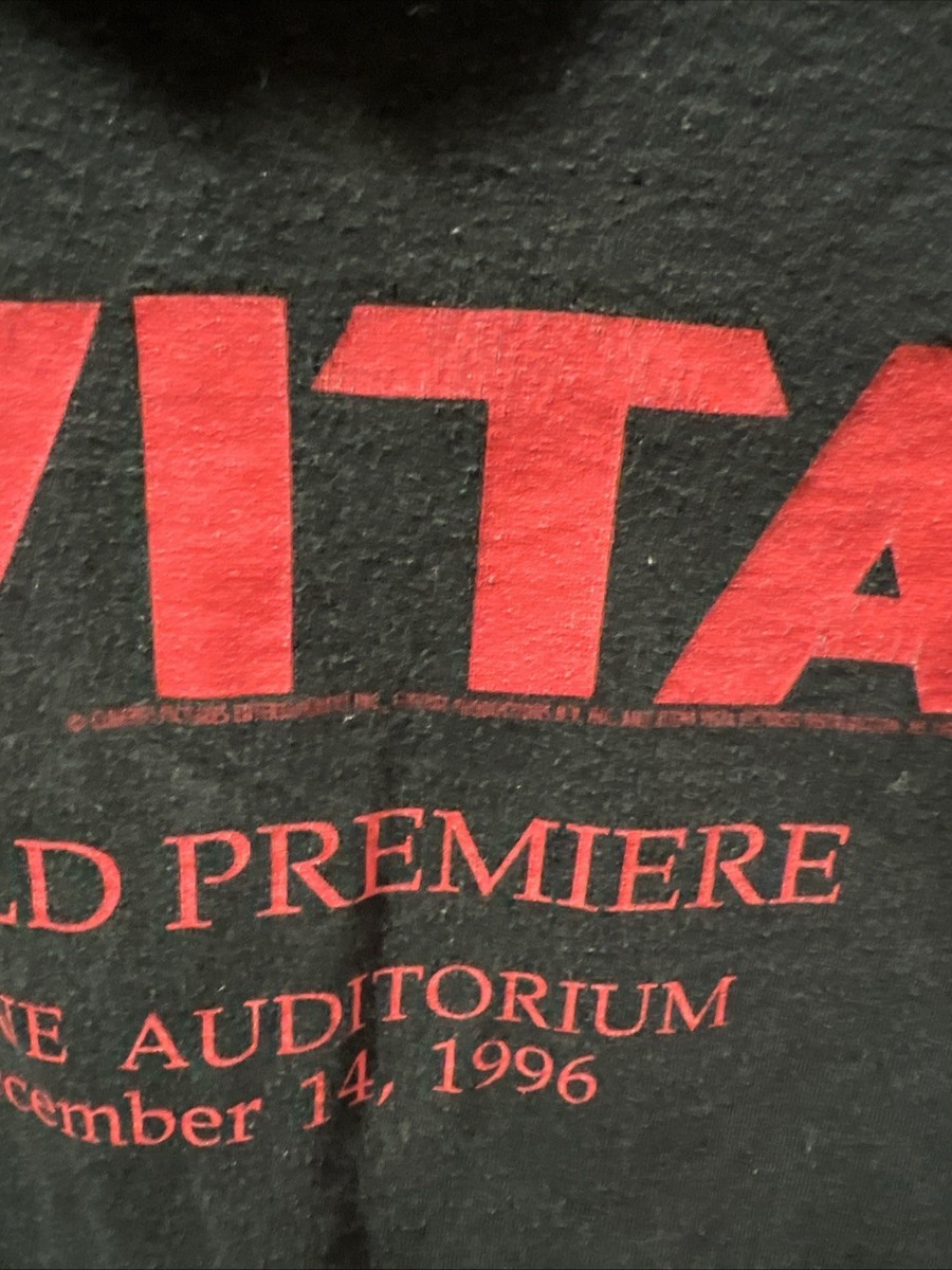 Vintage Evita TShirt Men's Xl World Premier Shrine Auditorium 1996 Madonna View 5
