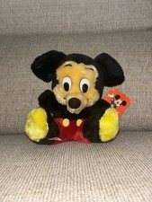 DISNEY VINTAGE 1982 MICKEY MOUSE BEAN BAG-TAGS- 8 IN. VERY RARE